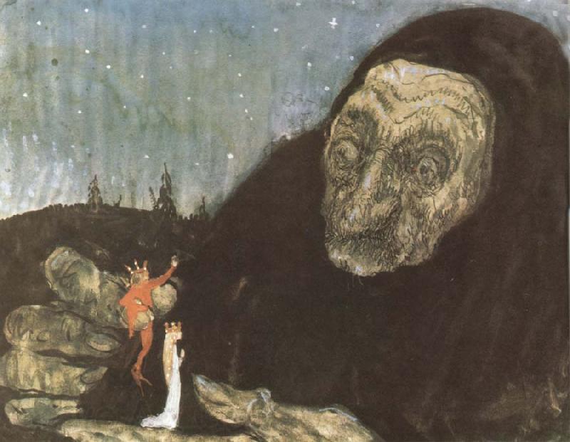 John Bauer Trollgumma and kungabarn